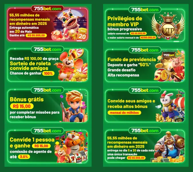 Bônus e promoções 755bet