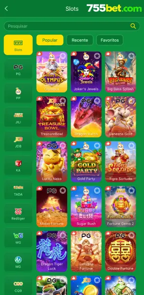 Jogos no aplicativo móvel 755bet